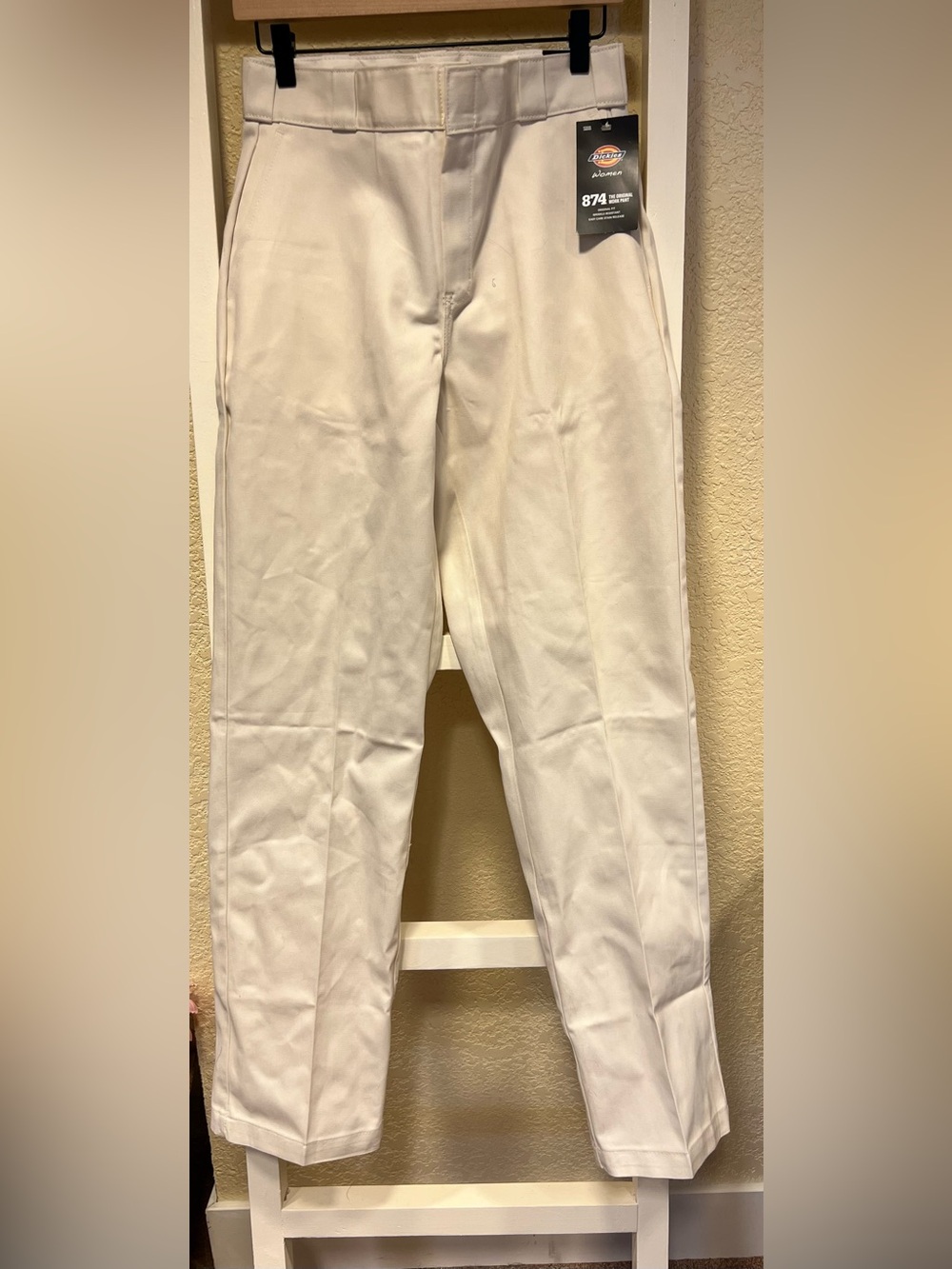 🆕 Dickies Women 874 - Cream, THE ORIGINAL WORK PANT, Size 4R